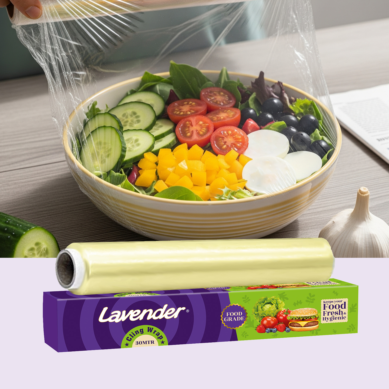 Lavender Cling Wrap