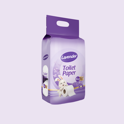 Lavender Toilet Paper 6 Roll Pack