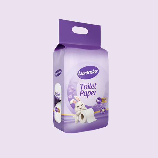 Lavender Toilet Paper 6 Roll Pack