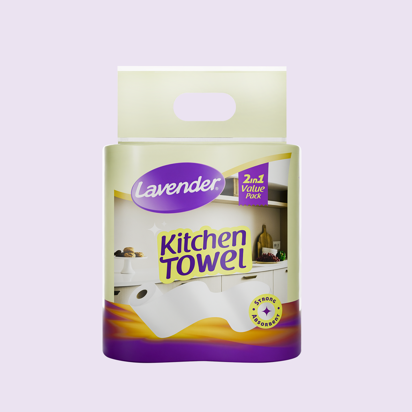 Lavender Kitchen Towel 2Roll Pack