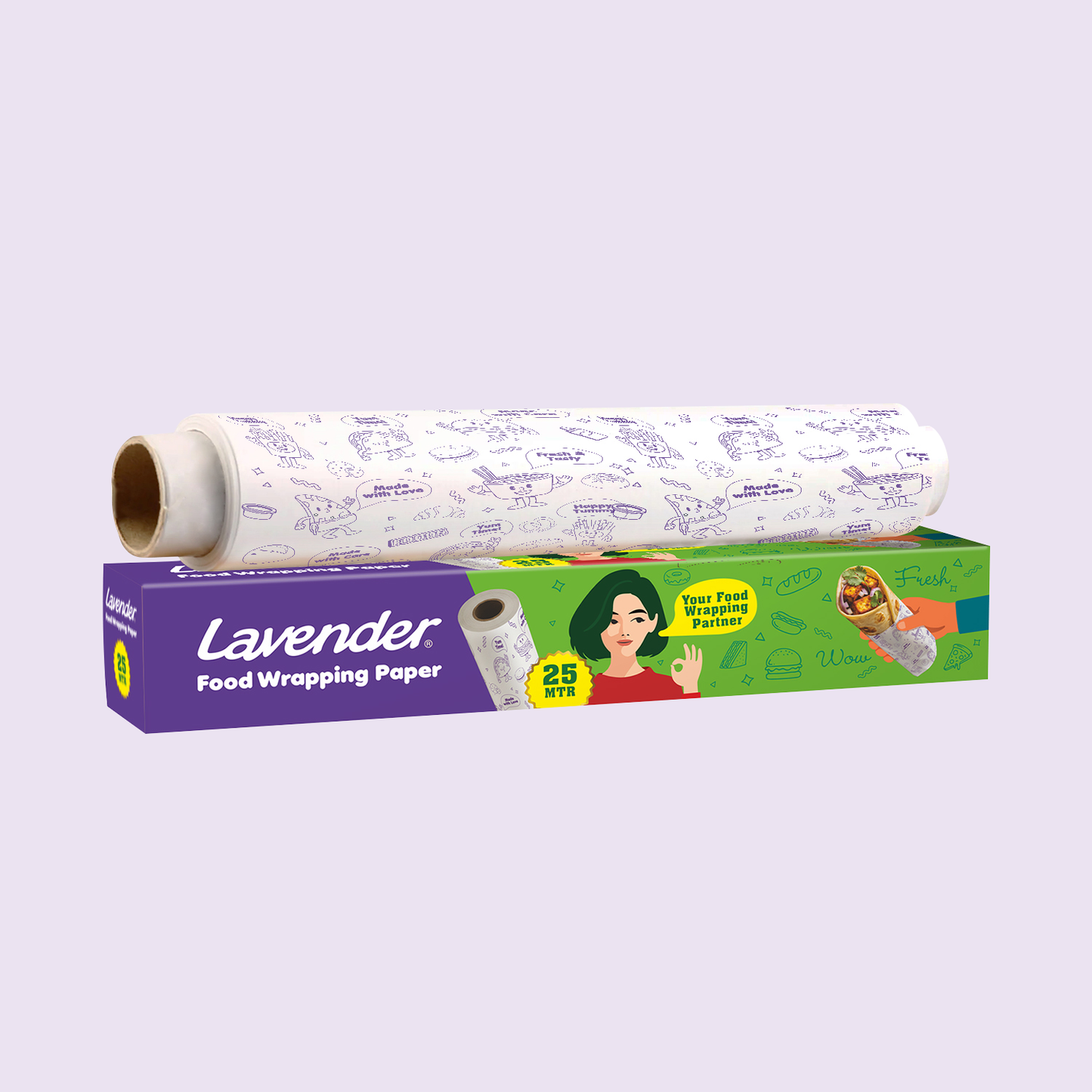 Lavender Food Wrapping Paper 
