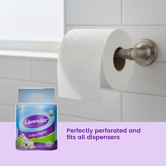 Lavender Toilet Paper 4 Roll Pack