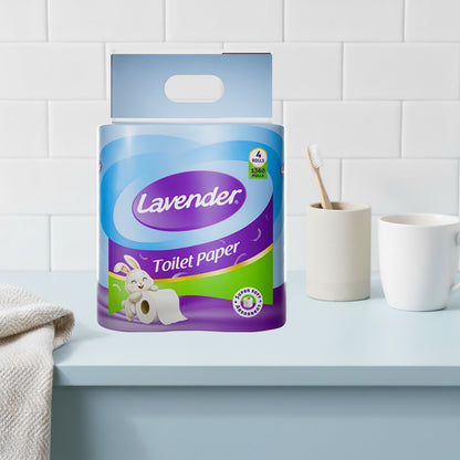 Lavender Toilet Paper 4 Roll Pack