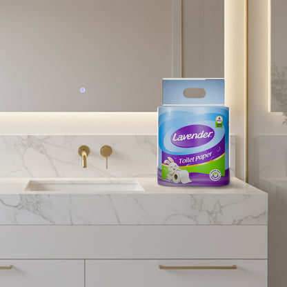 Lavender Toilet Paper 4 Roll Pack