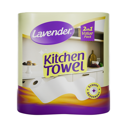 Lavender Kitchen Towel 2Roll Pack