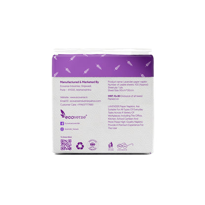 Lavender Paper Napkin Pack of 4