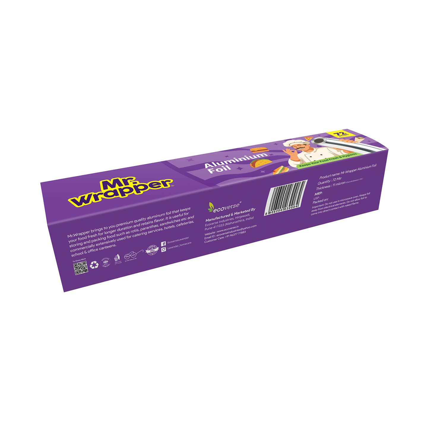Mr.Wrapper Aluminium Foil 72MTR