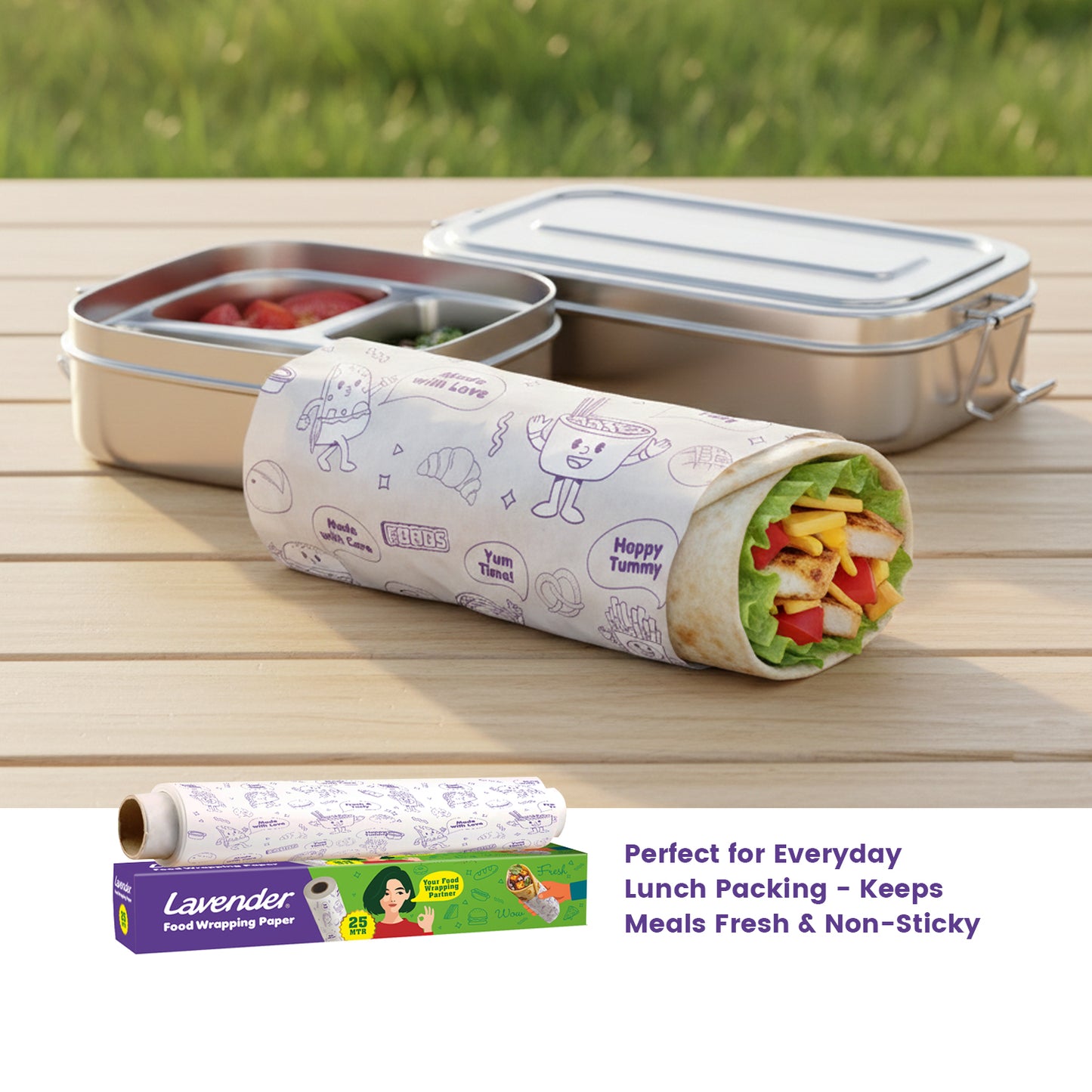 Lavender Food Wrapping Paper 